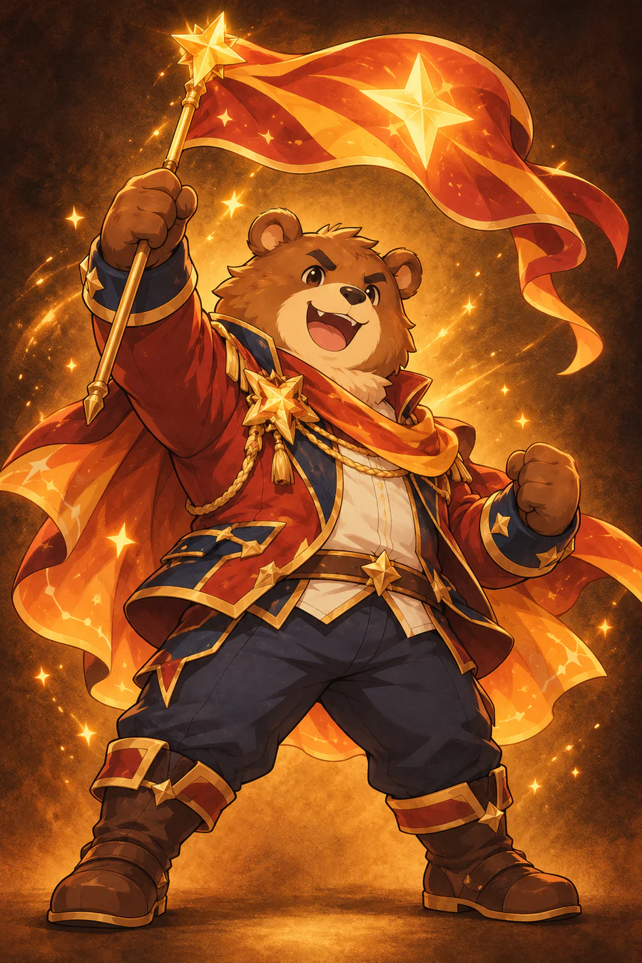 星火の旗手のクマキャラクター